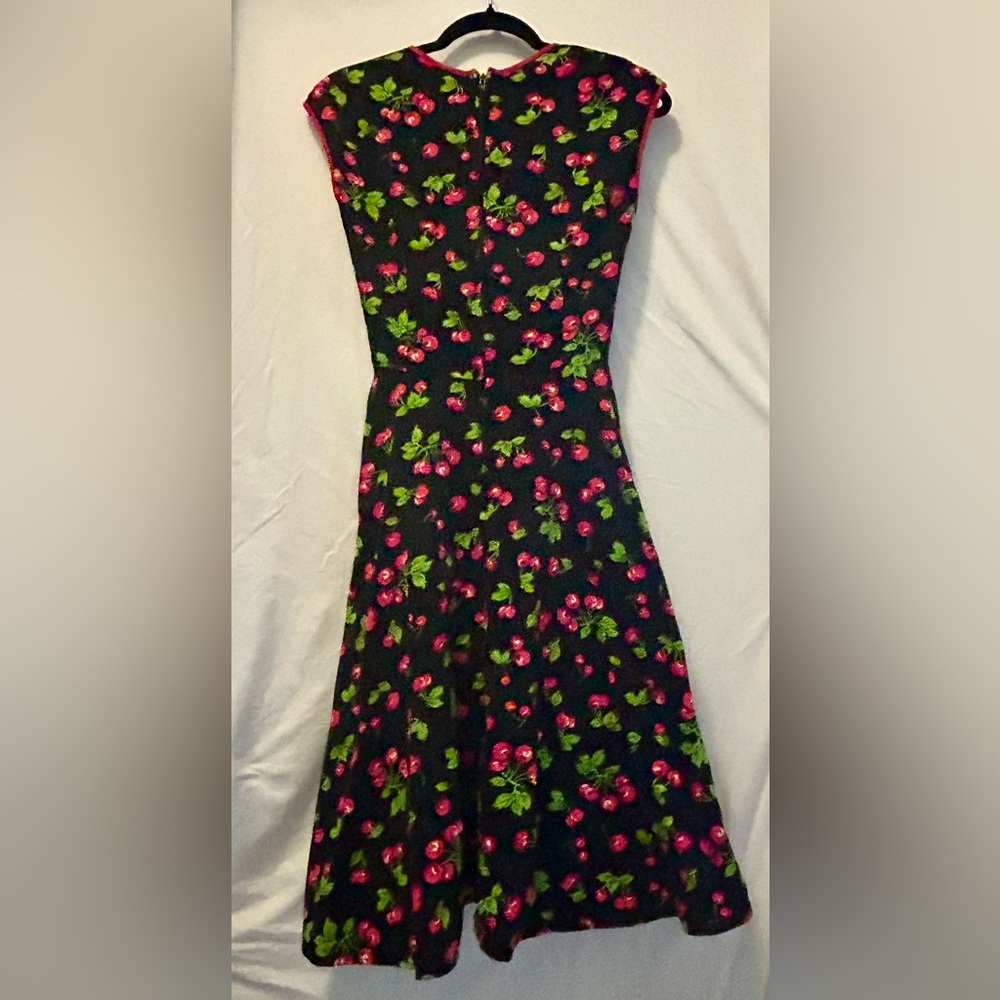 Pinup Couture Heidi Swing Dress Cherry Print Rockabilly - Picture 2 of 5